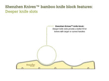 Bamboo Knife Block - In-Drawer Bamboo Knife Block