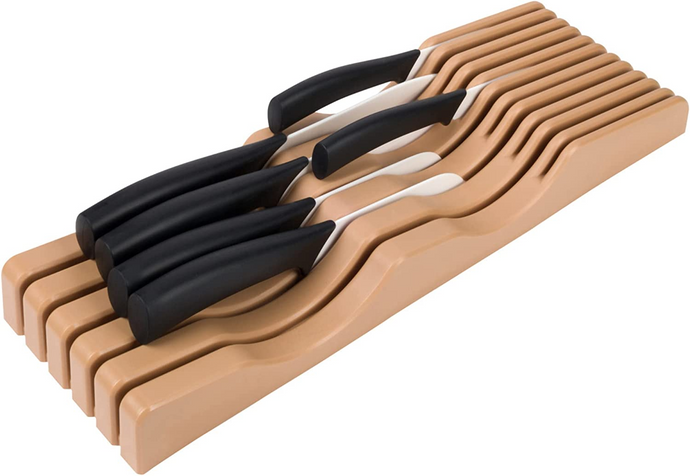 In-Drawer Plastic Knife Block