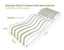 Bamboo Knife Block - In-Drawer Bamboo Knife Block
